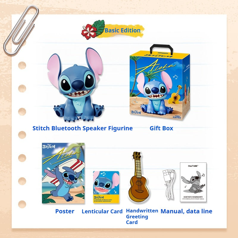 Stitch Mini Bluetooth Speaker - Compact Desktop Speaker with Movie-Inspired Playback Mode