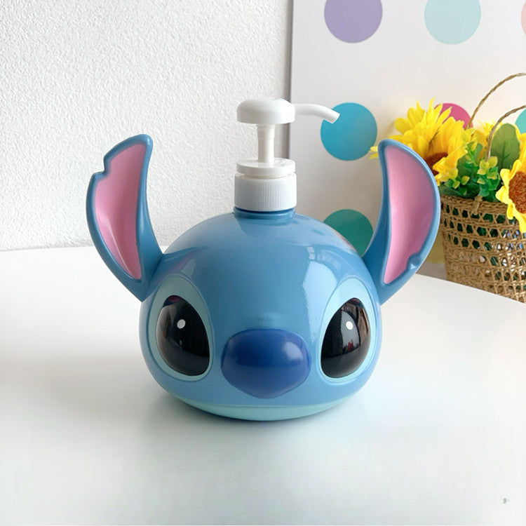 Stitch Lotion Bottle – Cartoon Shaped Bottle, Stitch Head Bath Bottle, Big Head Doll Pump Bottle & Spray