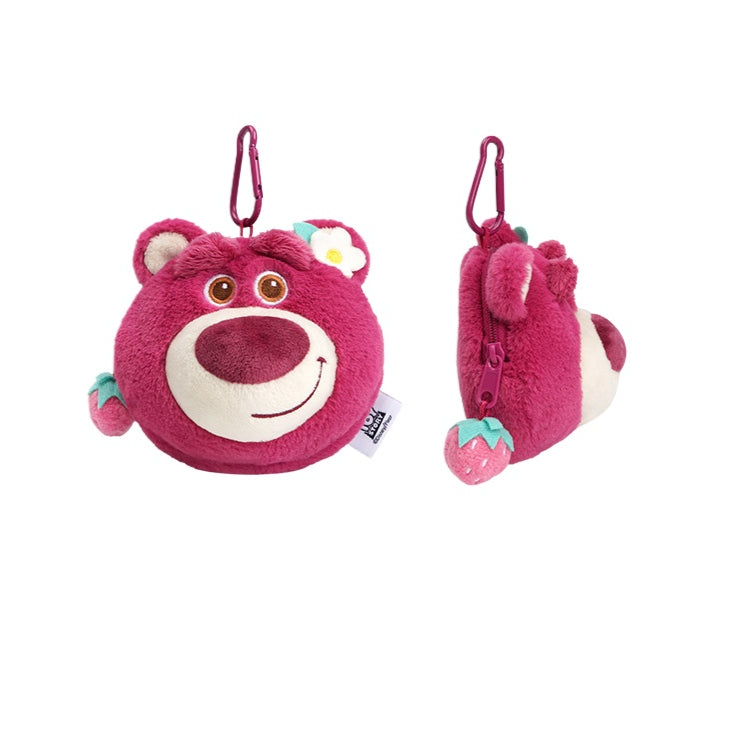 Lotso Bear Plush Keychain – Strawberry Scented Pendant Doll Jewelry
