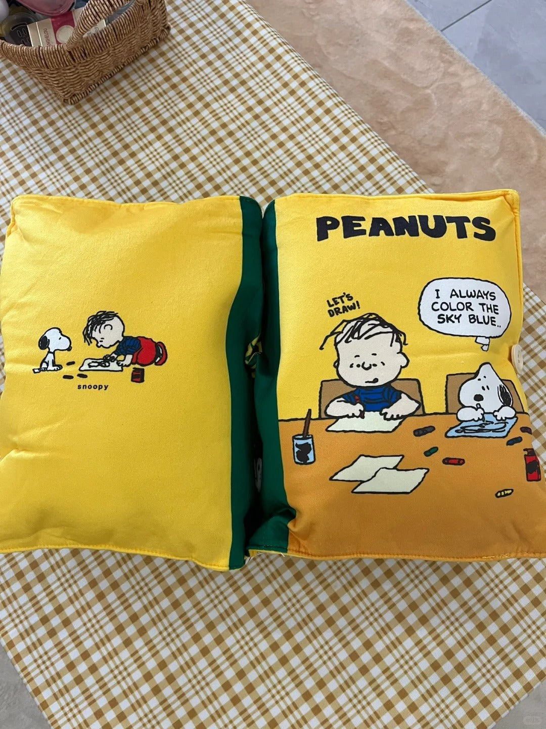 Snoopy Book Pillow Sofa Pillow