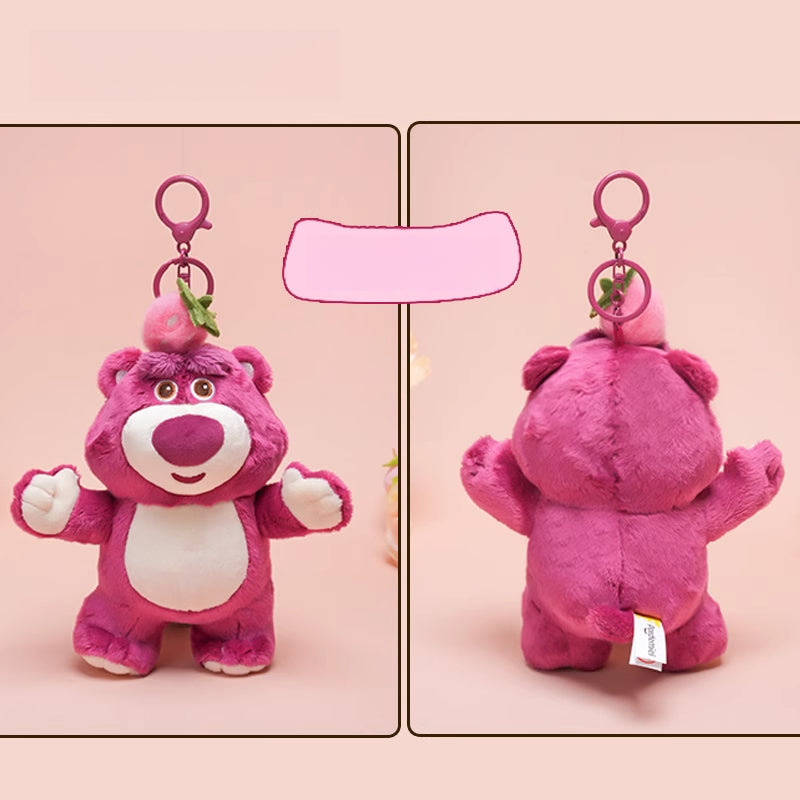 Lotso Bear Plush Keychain – Strawberry Scented Pendant Doll Jewelry