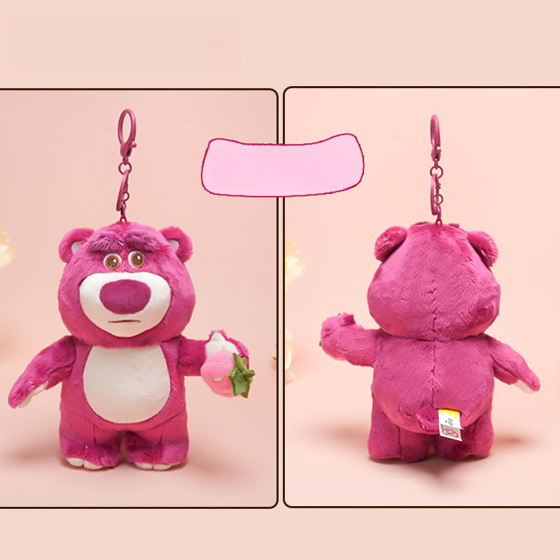 Lotso Bear Plush Keychain – Strawberry Scented Pendant Doll Jewelry