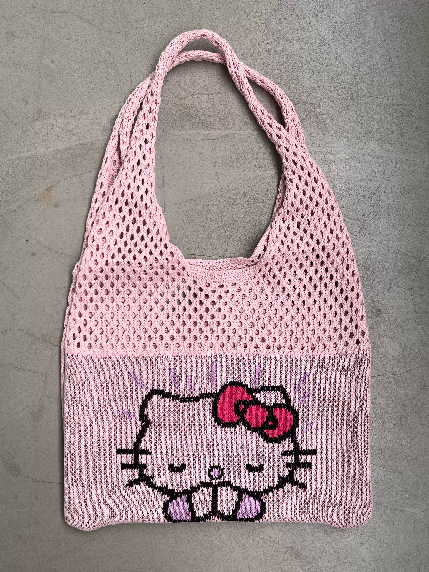 PinkKitty/BlueKitty Knitted Bags