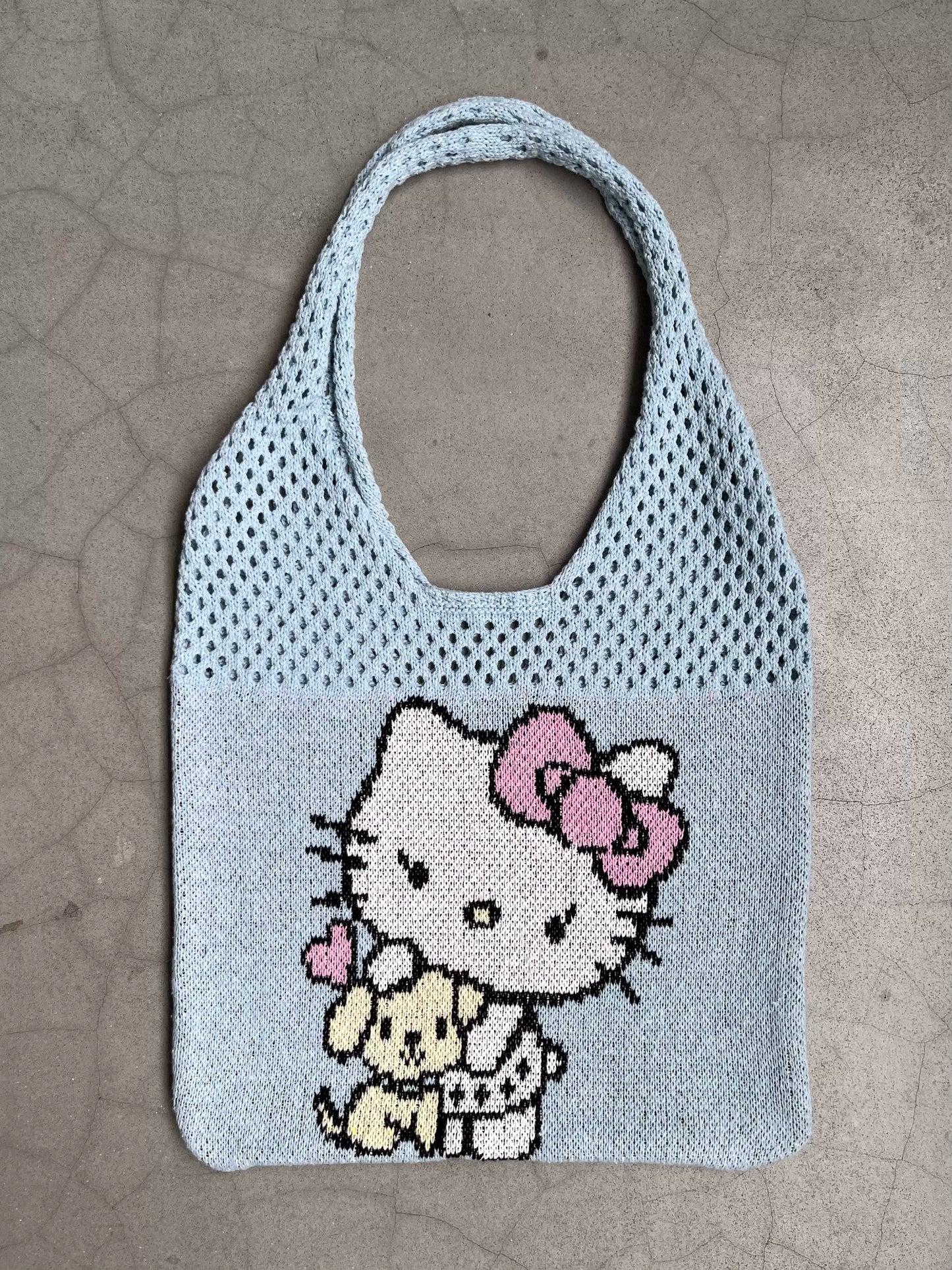 PinkKitty/BlueKitty Knitted Bags