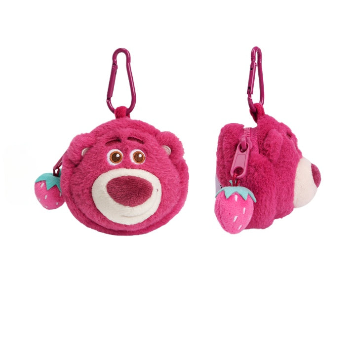 Lotso Bear Plush Keychain – Strawberry Scented Pendant Doll Jewelry